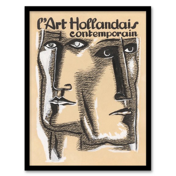 Contemporary Dutch Art Book Cover Leo Gestel Framed Wall Art Print A4