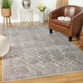 thumbnail image 1 of Contemporary Elegant Geometric Power-loomed Indoor Area Rug, Brown, 7.6' x 9.6', 1 of 6