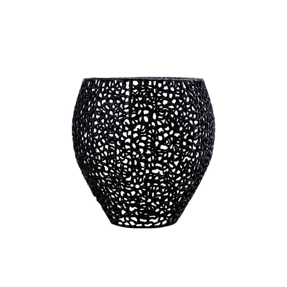 Contemporary Elegant Side Table In Black: Built With Aluminum Components Enhance Your Modern & Decor