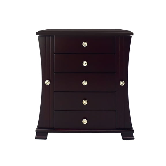 Contemporary Espresso Jewelry Box