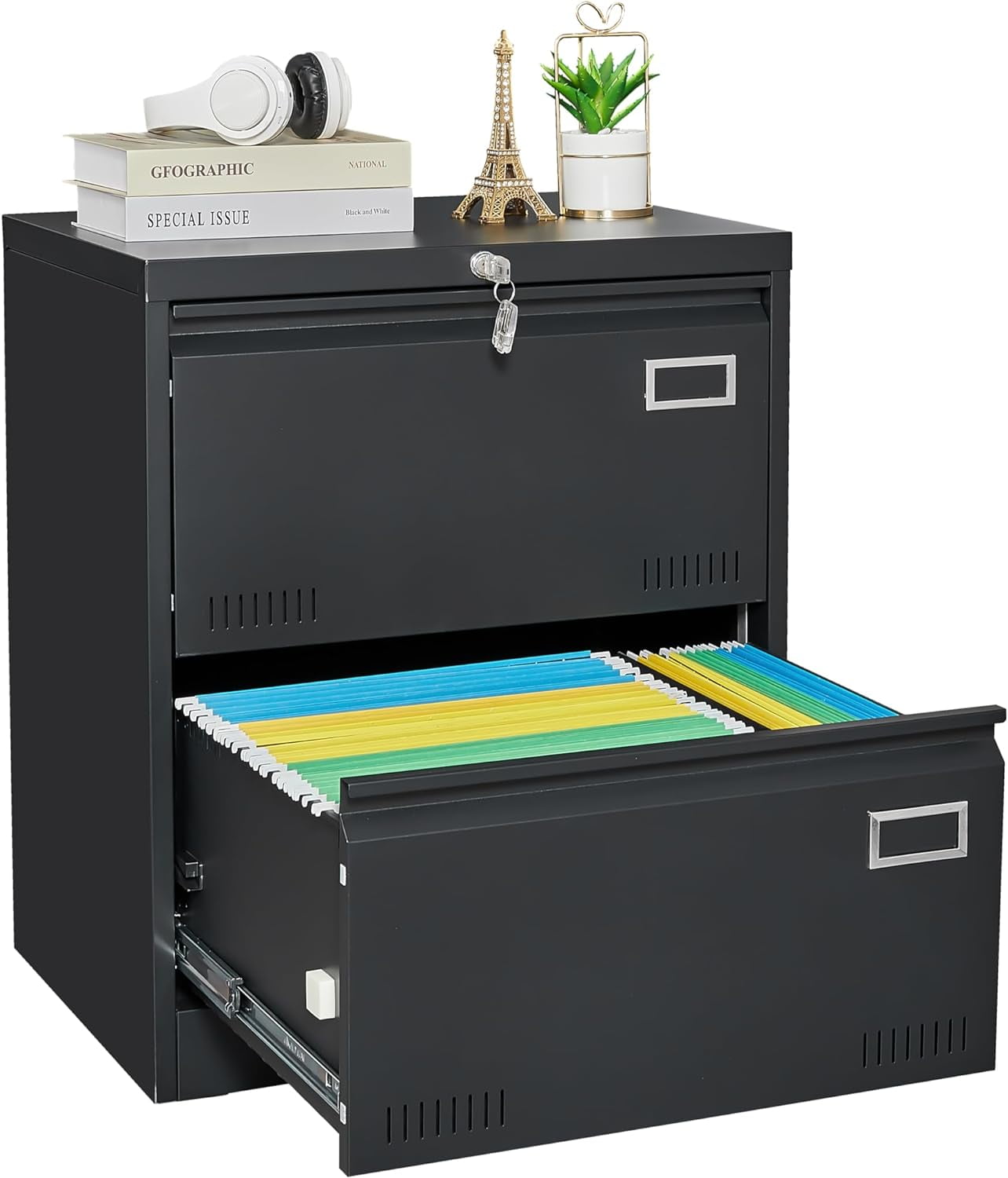 Contemporary Filing Lockable Office Drawer, Fireproof File