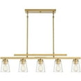 thumbnail image 1 of Contemporary Five Light Chandelier-Warm Brass Finish Bailey Street Home 159-Bel-4487569, 1 of 5