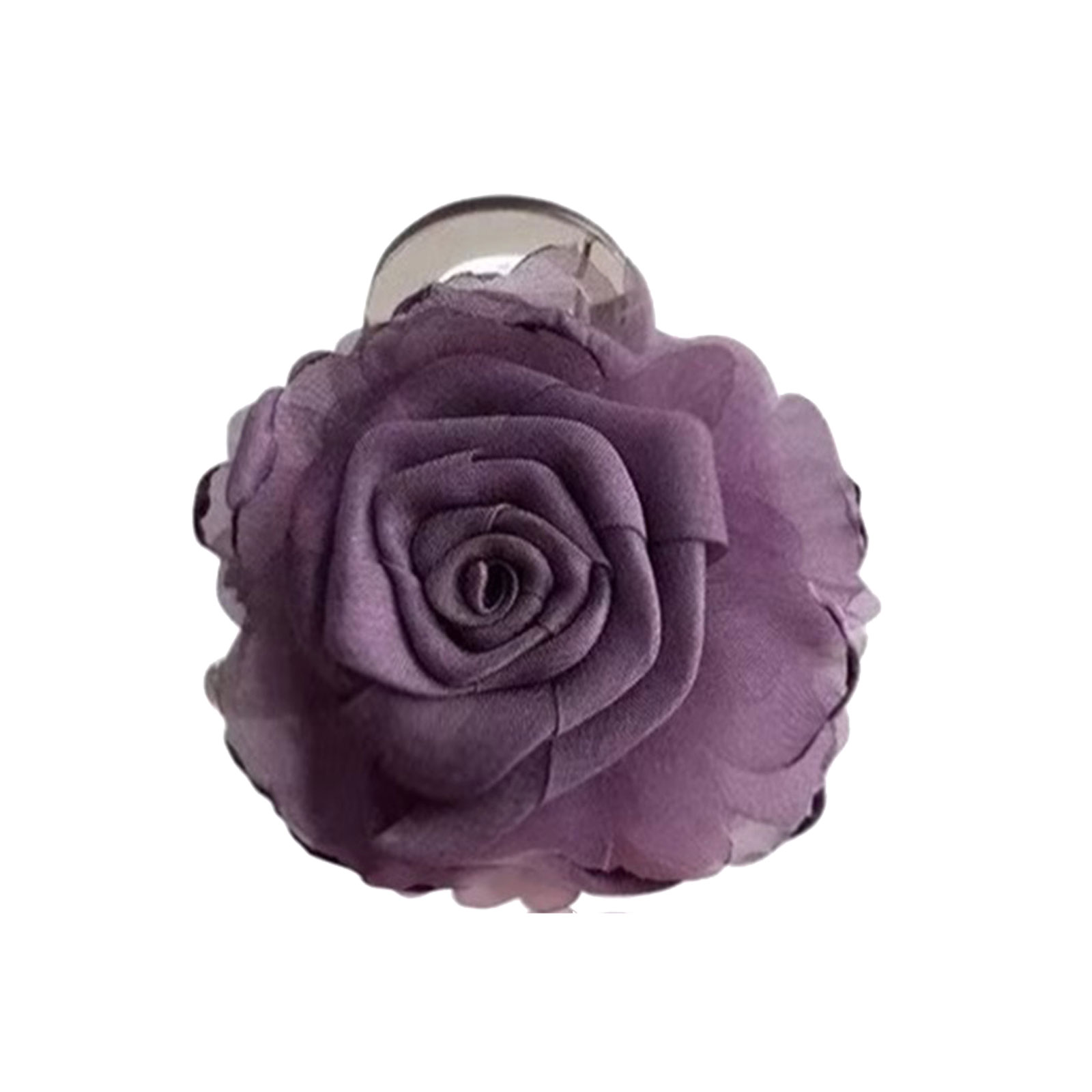 Contemporary Flower Hair Clip Clamp With Mesh Petals Secure Grip Hairpin Fashion Barrette For Long Hair