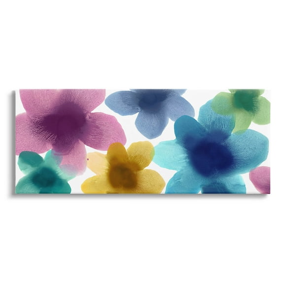 Contemporary Flower Shape Petals Botanical & Floral Graphic Art Gallery Wrapped Canvas Print Wall Art