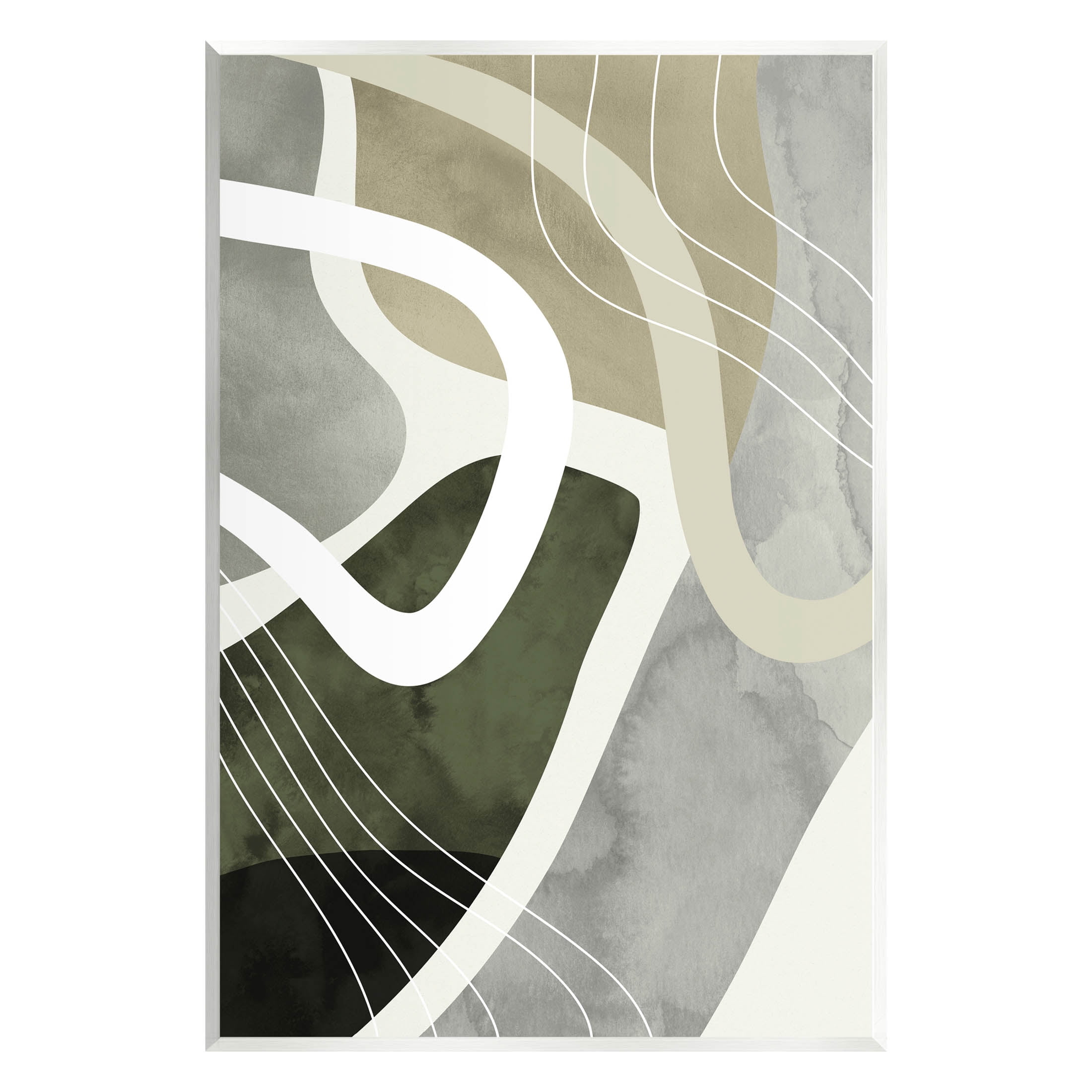Contemporary Flowing Lines Abstract Graphic Art Unframed Art Print Wall Art