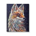 thumbnail image 1 of Contemporary Fox Urban Splatter Animals & Insects Painting Gallery Wrapped Canvas Print Wall Art, 1 of 7