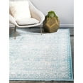 thumbnail image 1 of Contemporary Franbu Collection Area Rug Light Blue - 7'x10', 1 of 5