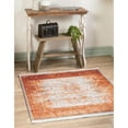 thumbnail image 1 of Contemporary Franbu Collection Area Rug Terracotta - 4' Square, 1 of 5