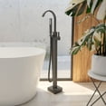 thumbnail image 1 of Contemporary Freestanding Gooseneck Tub Faucet, 1 of 2
