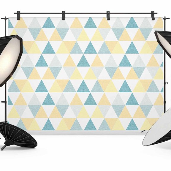 Contemporary Geometric,Backdrop for Photoshoot,Photography Photo Studio Background Wall Backdrop,Minimalist Colored Bohemia Back Drop Banner Panel for Portraits Wedding Party Live Streaming 7x5Ft