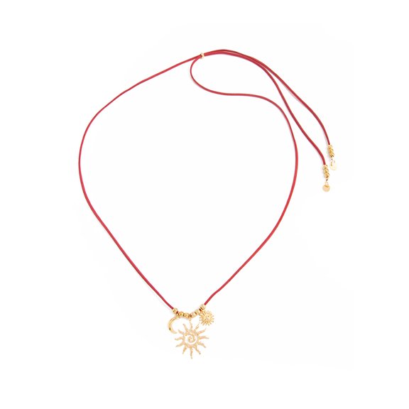 Unique Sun Design Chokers Necklace Pull Rope Adjustable Length Fashion Collarbone Chain Jewelry For Ladies Women