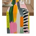 thumbnail image 1 of Contemporary Geometric Table Runner 48 Inches, Color Block Striped Abstract Bed Runner Dresser Scarves Tabletop for Indoor Outdoor Parties/Ceremony/Banquet, 13" x 48", 1 of 8
