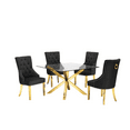 thumbnail image 1 of Contemporary Glass 5pc Dining Set, 1 of 3
