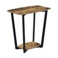 thumbnail image 1 of Contemporary Graystone End Table with Shelf - Urban-Inspired Industrial Design - Generous Surface Area - Distinctive Lower Tier for Home Decor - Barnwood/Black, 1 of 3