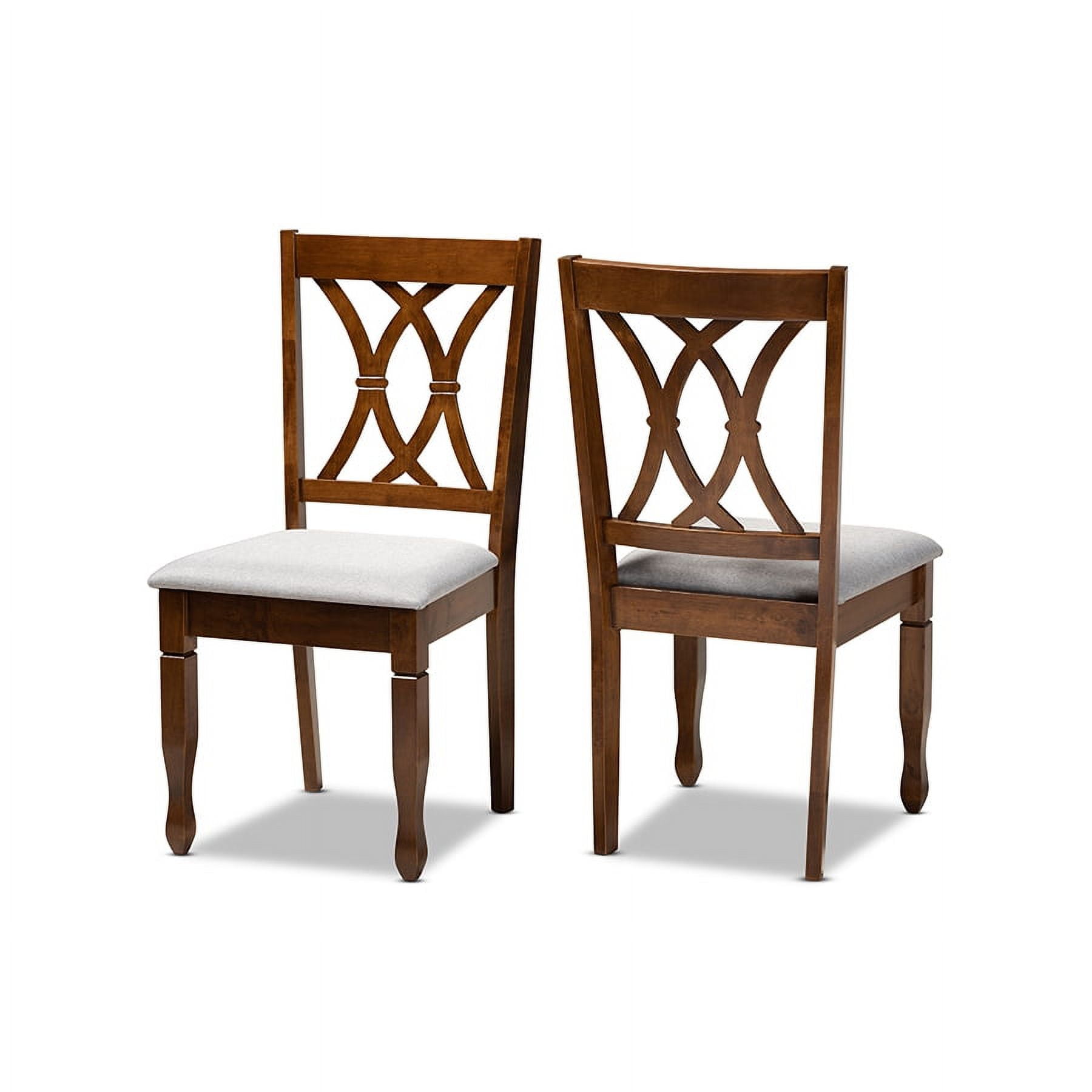Augustine Sand Cane-Back Wood Side Chair