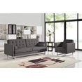 thumbnail image 1 of Contemporary Grey Sofa Bed With Steel Legs, 1 of 3
