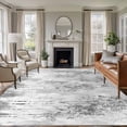 thumbnail image 1 of Contemporary Grey Tree Area Rug 6x9 FT, Non Slip Living Room Throw Carpet, Abstract Art Oil Paiting Washable Soft Large Floor Carpet Non-Shedding Rug for Bedroom Dining Room Play Room, 1 of 9