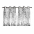 thumbnail image 1 of Contemporary Grey Tree Kitchen Curtains Short 45 Inch Length, Abstract Art Oil Paiting Grommet Top Bedroom Living Room Curtains, Light Filtering Cafe Curtain Drapes 2 Panels Set 84''x45'', 1 of 3