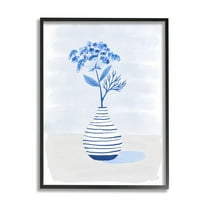 Contemporary Herb Sprig Flower Botanical & Floral Graphic Art Black Framed Art Print Wall Art