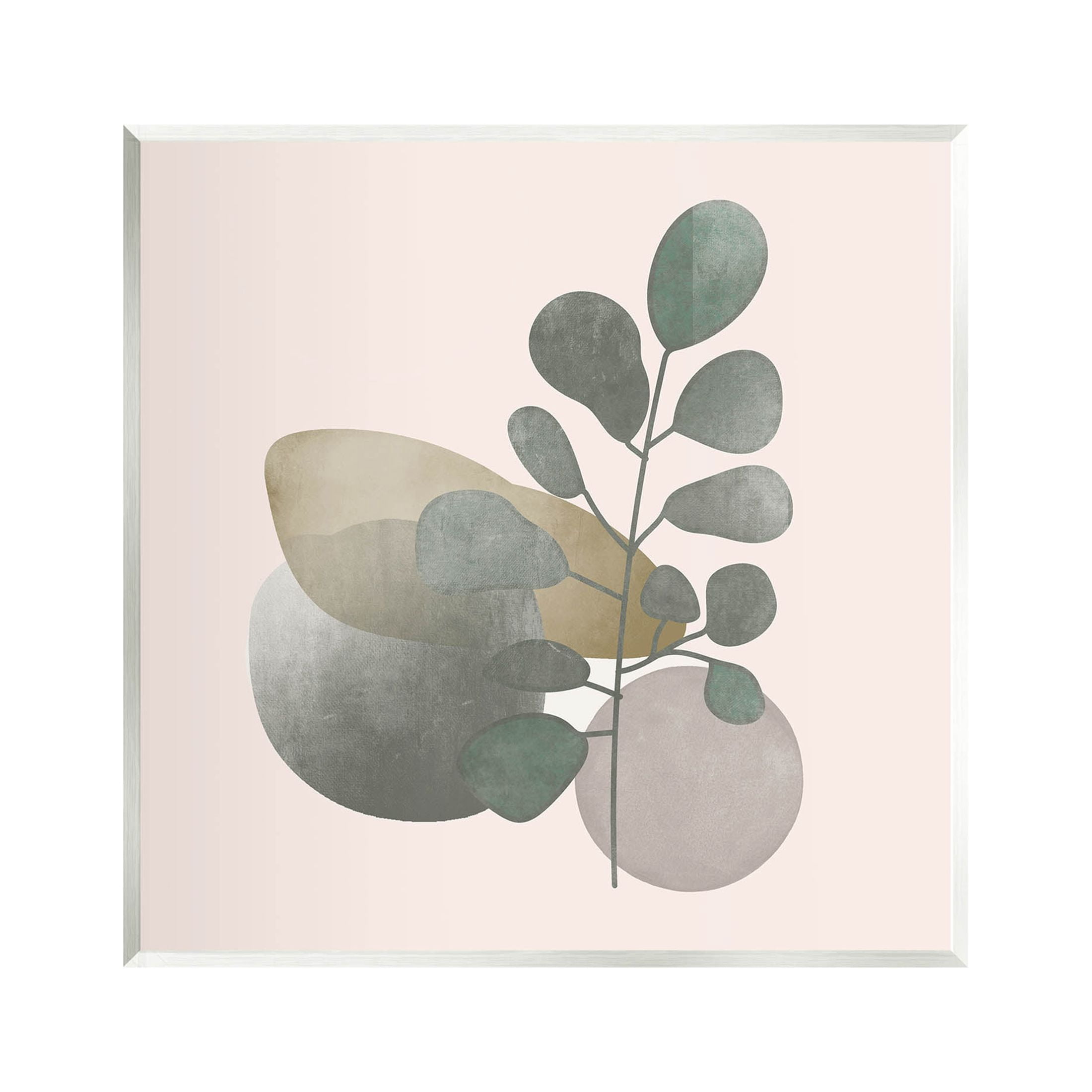Contemporary Herb Sprig Pebbles Botanical & Floral Graphic Art Unframed Art Print Wall Art