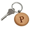 thumbnail image 1 of Creative Gifts 002437 1.75 in. Round Wood Key Chain, 1 of 2