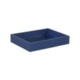 thumbnail image 1 of Contemporary Home Living 10.25" Blue Rectangular Shagreen Tray with Mirrored Interior, 1 of 5