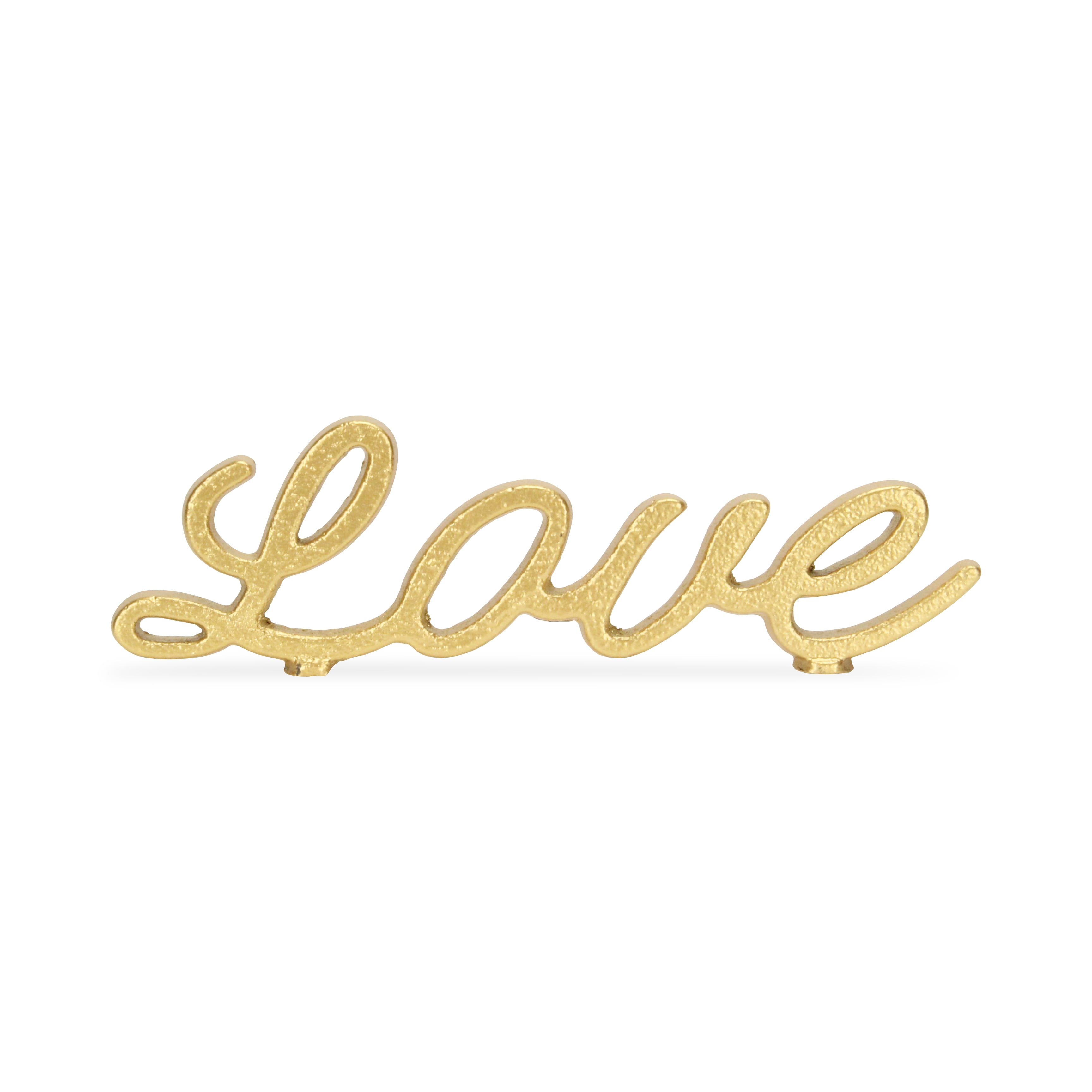 Contemporary Home Living 10" Gold Cursive "Love" Word Forming Valentine