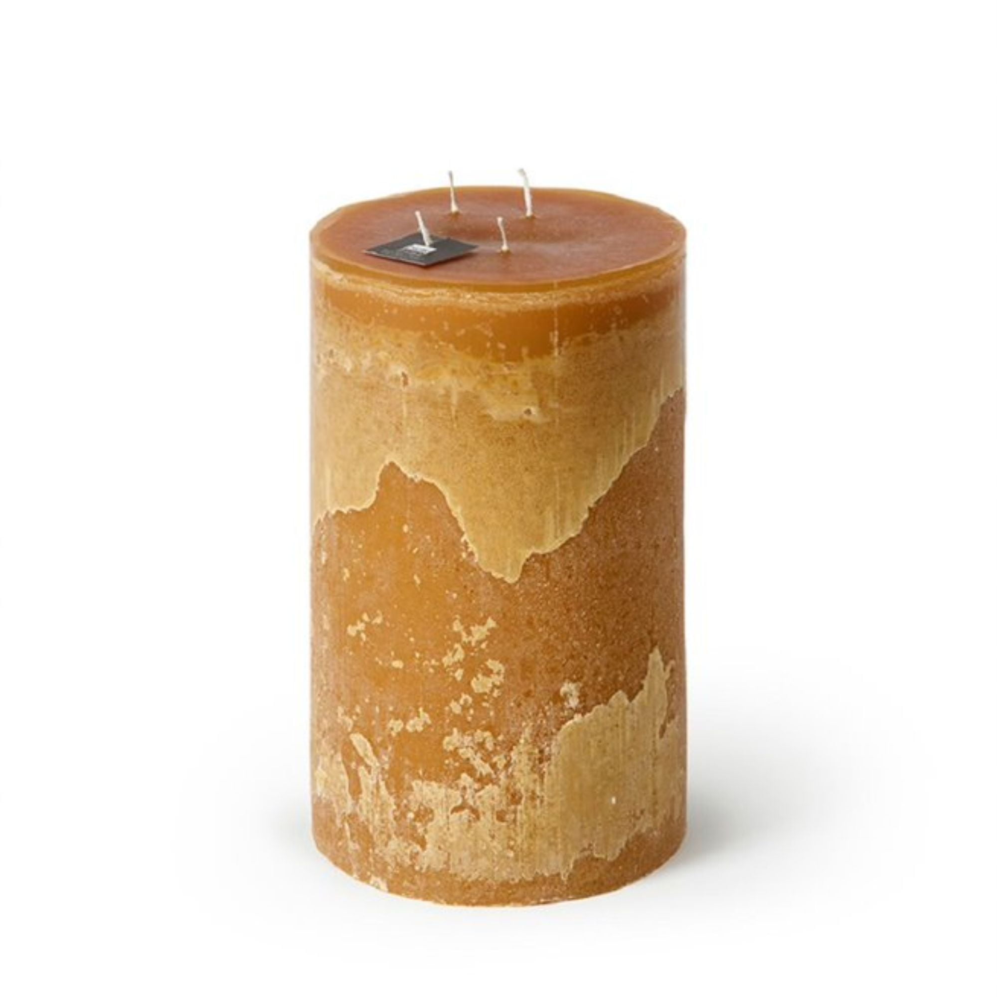 Honey Brown 11.75" Four-Wick Outdoor Pillar Candle