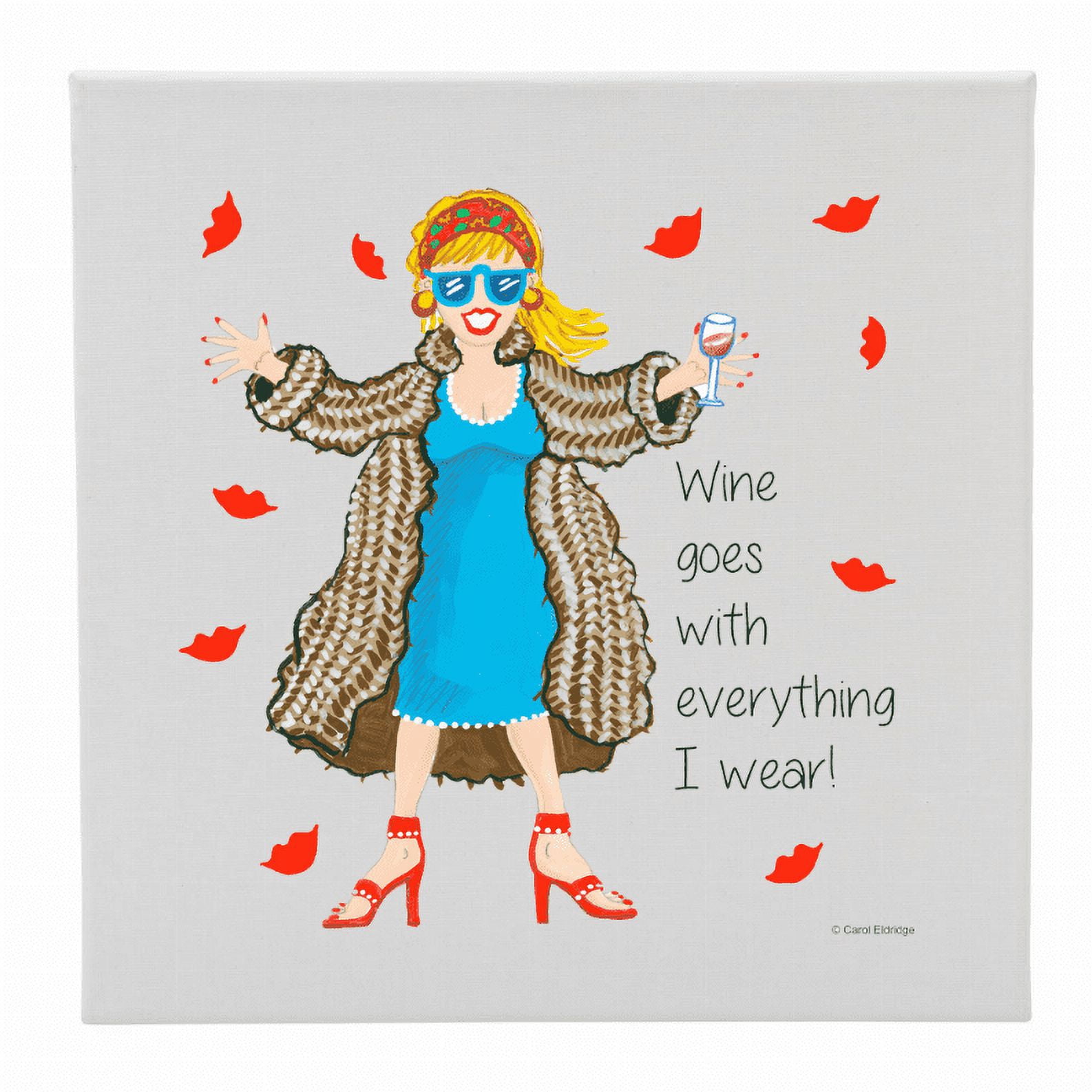 Contemporary Home Living 12" White Square Canvas in Wooden Frame with ...