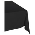 thumbnail image 1 of Contemporary Home Living 120" Jet Black Solid Classic Rectangular Table Cloth, 1 of 3