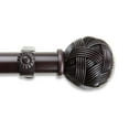 thumbnail image 1 of Contemporary Home Living 125" Brown Solid Contemporary Single Curtain Rod, 1 of 2