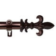 thumbnail image 1 of Contemporary Home Living 129" Bronze Solid Contemporary Window Curtain Rod, 1 of 2