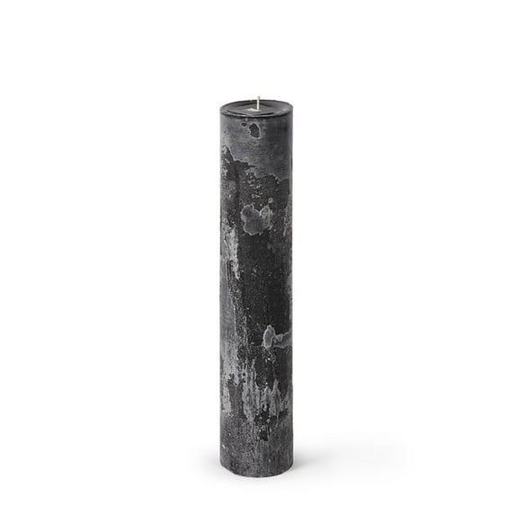 Contemporary Home Living 13.75" Black Cylindrical Medium Pillar Wax Candle