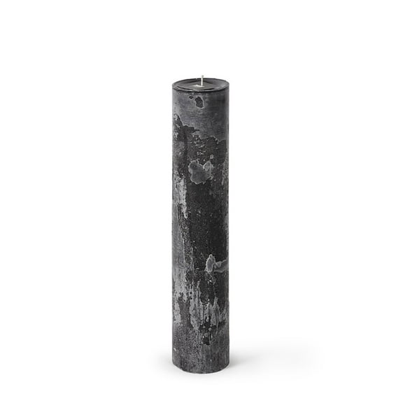 Contemporary Home Living 13.75" Black Cylindrical Medium Pillar Wax Candle