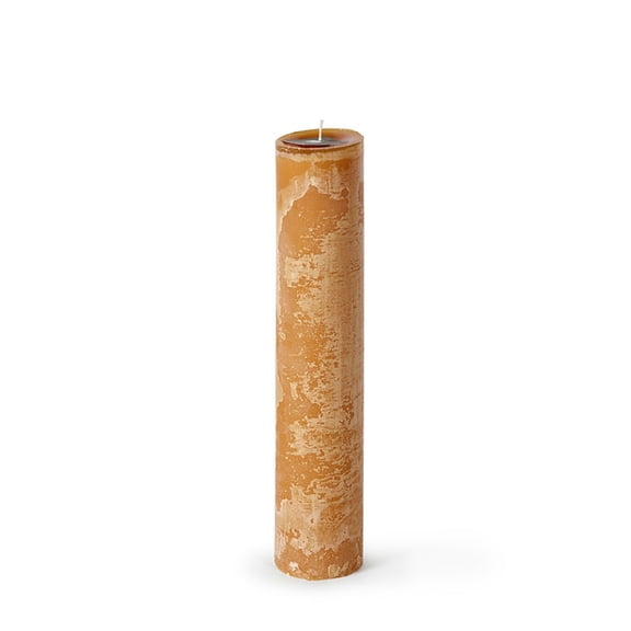 Contemporary Home Living 13.75" Chamois Cylindrical Medium Pillar Wax Candle