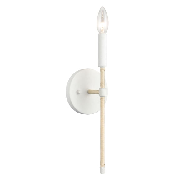 Contemporary Home Living 14.25" White Coral High 1-Light Wall Mounted Sconce
