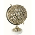 thumbnail image 1 of Contemporary Home Living 14.5" Brown and White Large Jute Globe Table Top Decor, 1 of 1