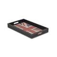 thumbnail image 1 of Contemporary Home Living 15.75" Black and Red Union Jack Rectangular Tray, 1 of 5