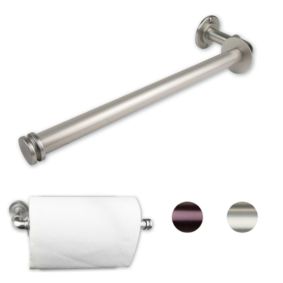Contemporary Home Living 16.25" Silver Contemporary Triple Toilet Paper Holder