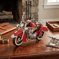 thumbnail image 1 of Contemporary Home Living 16" Red and Silver Vintage Motorcycle Tabletop Decoration, 1 of 9