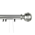 thumbnail image 1 of Contemporary Home Living 163.5" Satin Silver Decorative Adjustable Traverse Rod with Sliders, 1 of 2