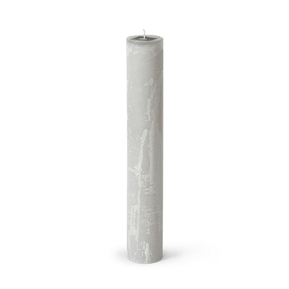Contemporary Home Living 17.75" Linen Large and Decorative Pillar Candle