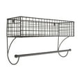 thumbnail image 1 of Contemporary Home Living 17" Gray Towel Rack, 1 of 2