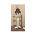 thumbnail image 1 of Contemporary Home Living 17" Metallic Gray Vintage Style Galvanized Round Cage Candle Lantern, 1 of 1