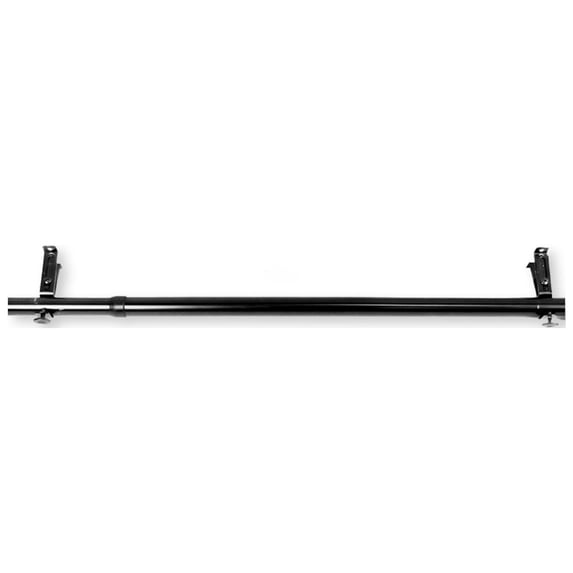 Contemporary Home Living 170" Black Solid Contemporary Window Curtain Rod