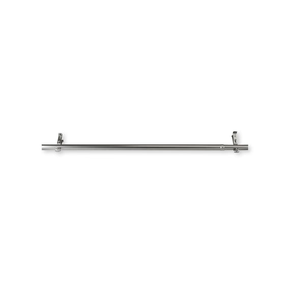 Contemporary Home Living 170" Silver Solid Contemporary Window Curtain Rod