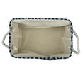 thumbnail image 1 of Contemporary Home Living 18" Navy Blue and White Geometric Design Rectangular Large Bin, 1 of 2
