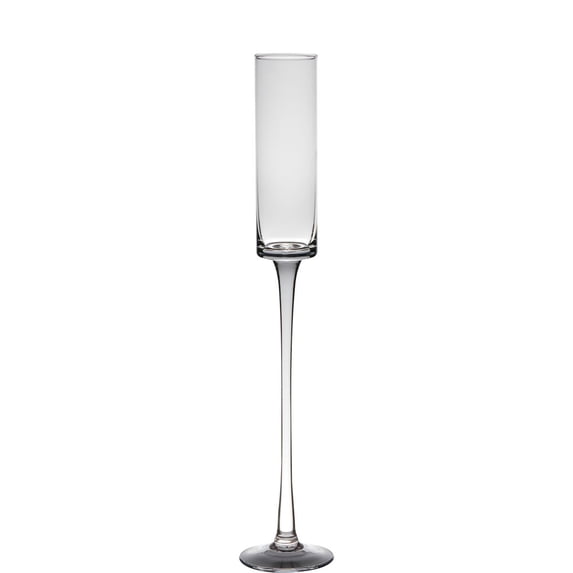 Contemporary Home Living 20" Clear Contemporary Glass Vase Tabletop Decor - Large