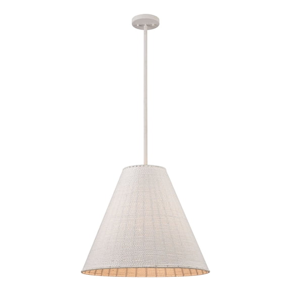 Contemporary Home Living 22" White Coral Textured Hanging Pendant Ceiling 3-Light Fixture