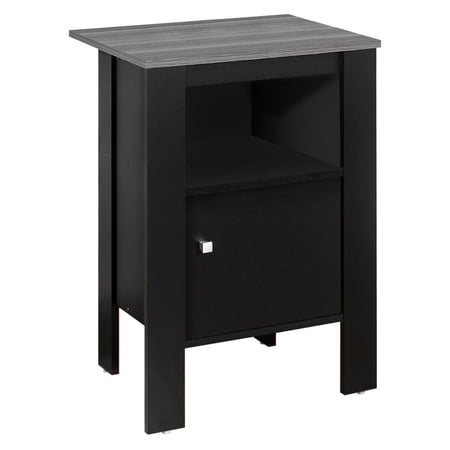 Contemporary Home Living 24.25" Black and Gray Contemporary Style Rectangular Accent End Table